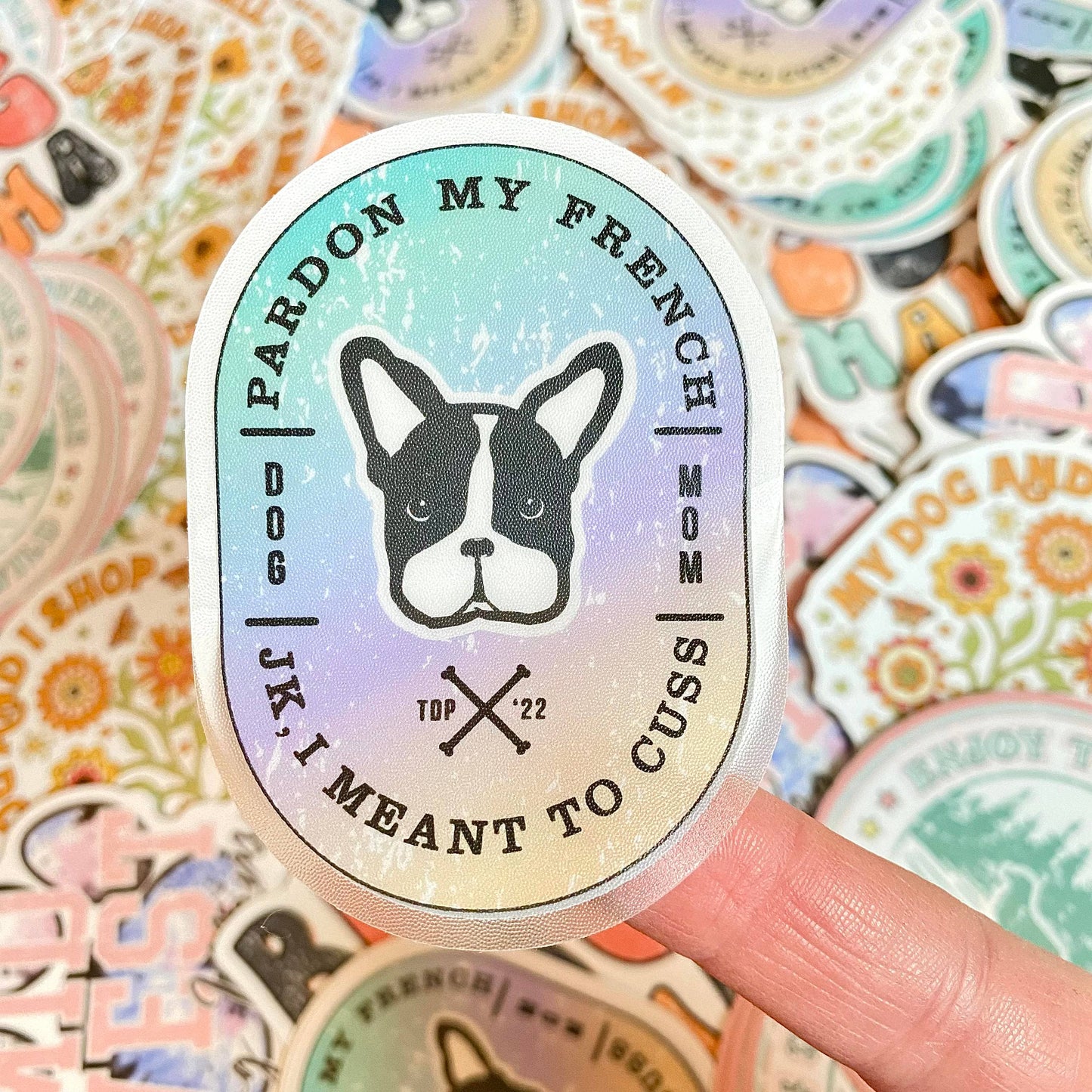 Pardon My French Die Cut Sticker