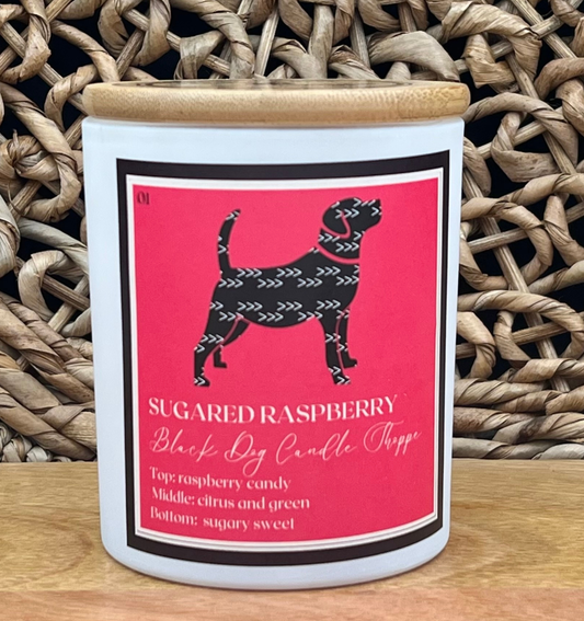 Raspberry Sugar Silhouette Candle