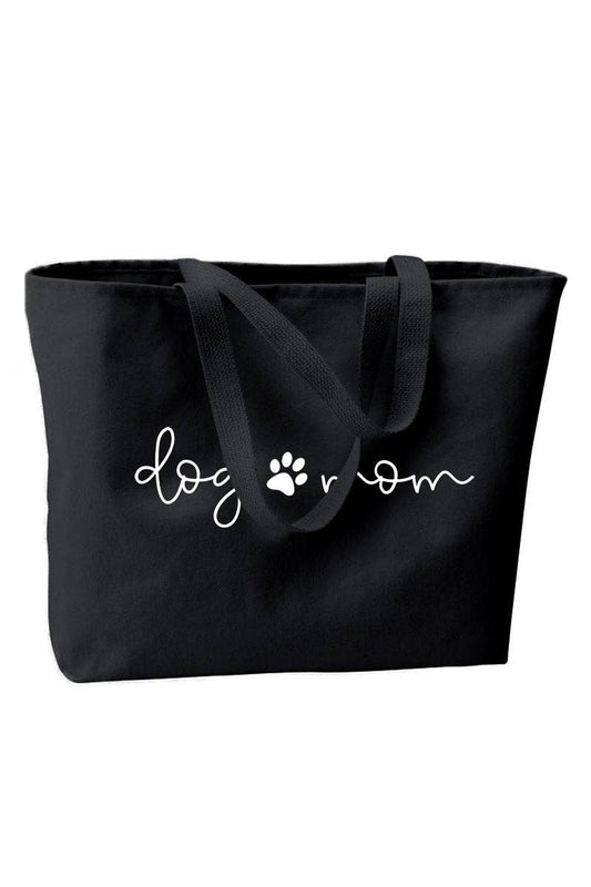 DOG MOM,DOG PAW TWILL JUMBO TOTE,10 OZ,15X20X5