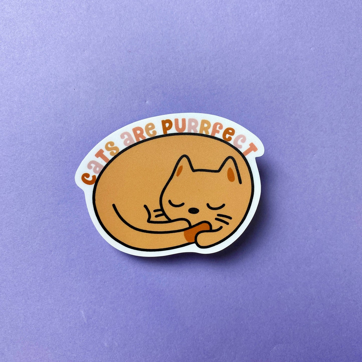 Cats Are Purrfect Die Cut Sticker